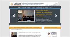 Desktop Screenshot of isie.org.mk